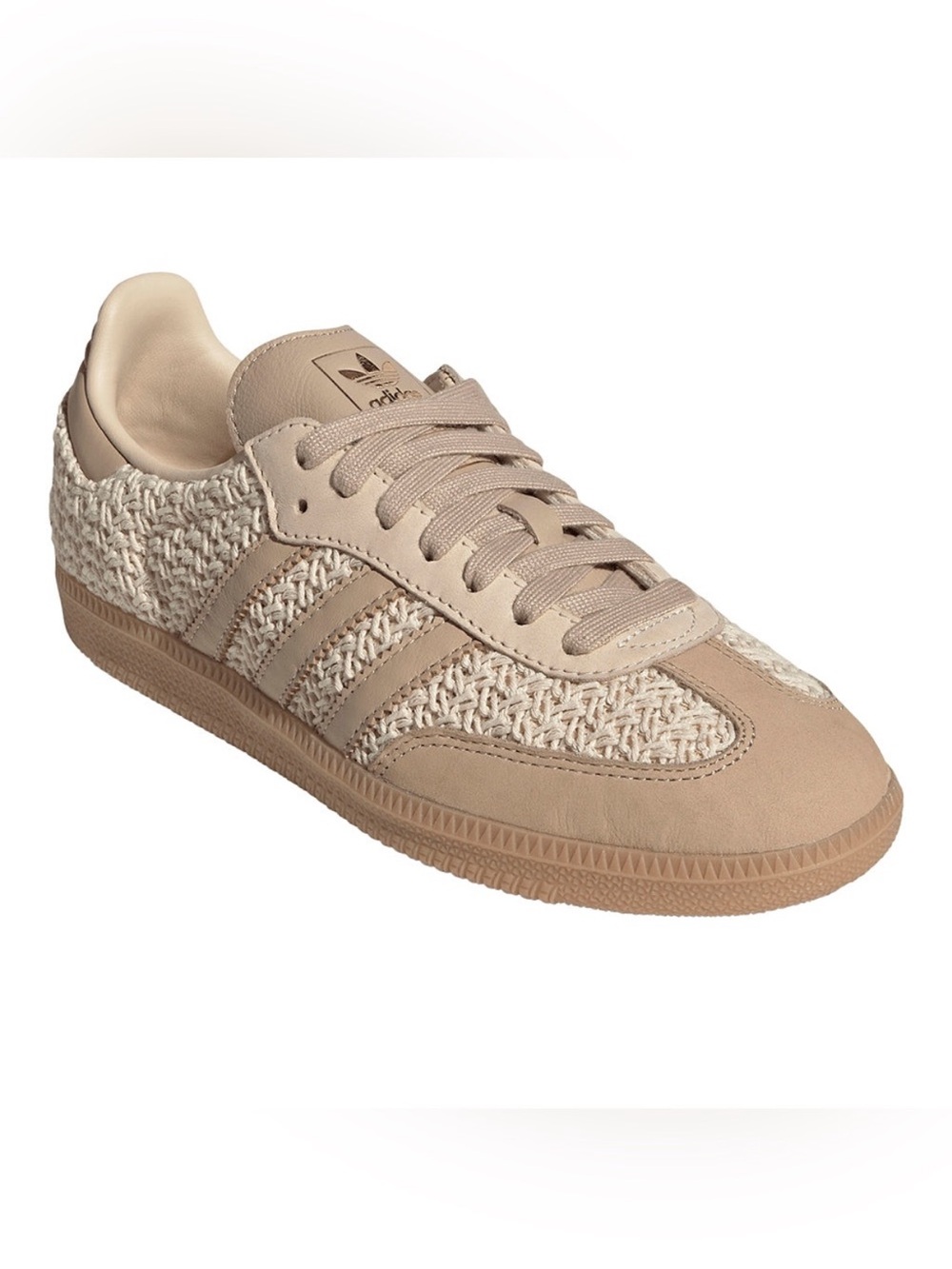 NWT adidas Women’s Beige/Tan Woven RAFIA samba